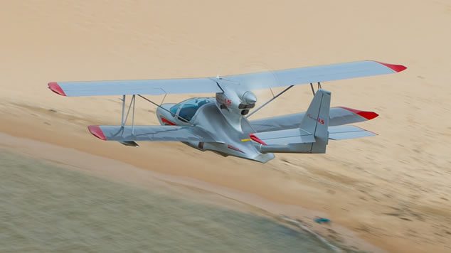 Super Petrel en vuelo